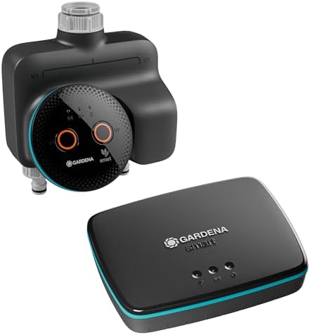 Gardena Set Computer per Irrigazione Smart Dual Computer Irrigazione Smart: Irrigazione basata sui Dati*, Integrazione con Smart Home*, per Due Aree del Giardino indipendenti (19044-20)
