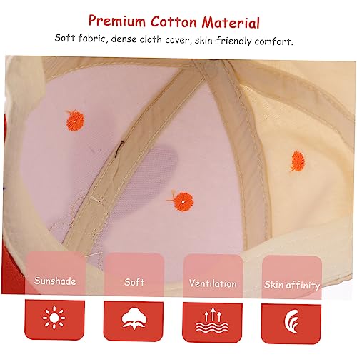 Baseball Hats for Boy Girl Boy Girl Hat Months Peaked Cap Adjustable Outdoor Cap Sun Cotton Baseball Beige3