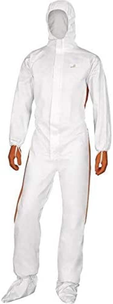 Deltaplus White Delta Plus Deltatek 5000 Disposable Type 5/6 Overalls With Hood (Xxl)