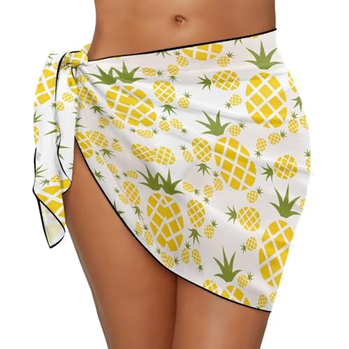 KEIAHUAN Sarong Swimsuit Cover Ups for Women Beach Cover Up Skirt Chiffon Swimsuit Sarongs Wraps Side Tie-Up Swimwear