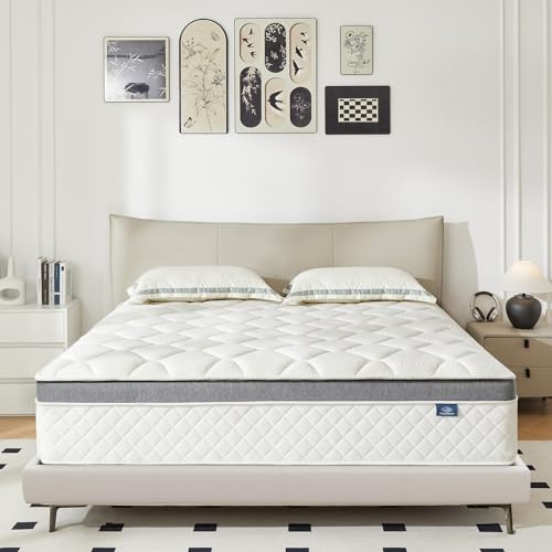 Happiland 12 Inch Hybrid Memory Foam