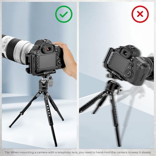 Leofoto MT-03 Tabletop Tripod, Aluminum Mini Tripod, 2 Leg