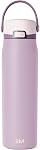 Simple Modern Mesa Sport Water Bottle with Covered Spout | 30oz Cup Holder Friendly Insulated Stainless Steel Bottle for Gym, Sports and Travel | Midnight Black