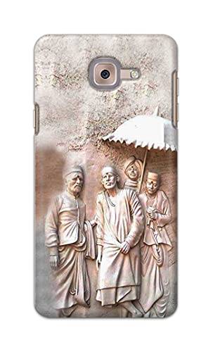 Image of PRINTFIDAA Printed Hard Back Cover Case for Samsung Galaxy J7 Max Back Cover (Sai Baba) -1803