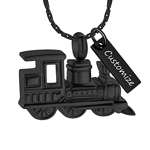 constantlife Cremation Jewelry Memorial Urn Pendant Necklaces for Ashes Small Train Design Ashes Holder Charm Keepsake4