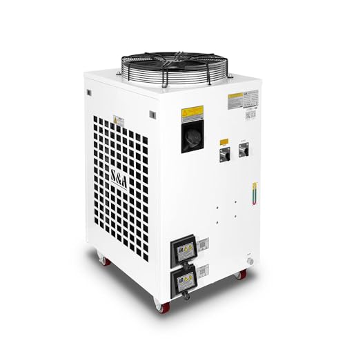 Industrial Water Chiller CW-6260 caster wheels for mobility