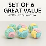 Cat Chew Balls – 6-Pack Rope Cat Toys with Crinkle Sound, Soft and Durable, for Indoor Cats, Kittens, Teeth & Gum Health - Image 5