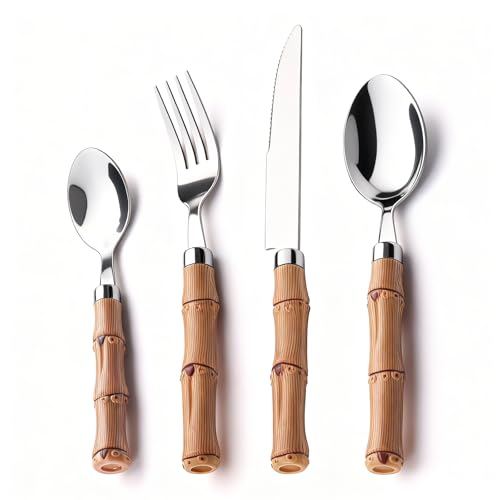 HIFIND Stainless Steel Flatware Set for...