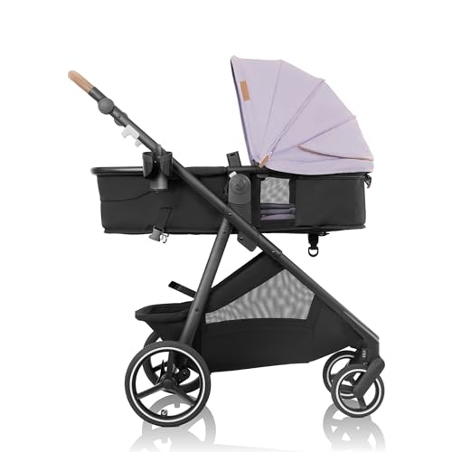 Image of Evenflo Shyft Intuiti+ Stroller with Green & Gentle Fabric (Agate)