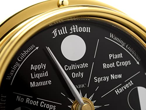 Tabic Prestige Brass Moon Gardening Clock #TOP3