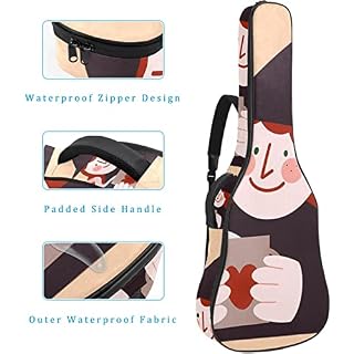 Housse de transport étanche pour guitare avec bandoulière réglable Motif citrouille d’Halloween, Multicolore 02, 42.9×16… - Les Beatles, Paul McCartney, John Lennon, RIngo Starr, George Harrison Housse de transport étanche pour guitare avec bandoulière réglable Motif citrouille d'Halloween, Multicolore 02, 42.9x16… – Image 4
