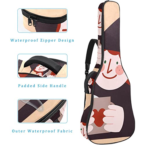 Housse de transport étanche pour guitare avec bandoulière réglable Motif citrouille d’Halloween, Multicolore 02, 42.9×16… - Les Beatles, Paul McCartney, John Lennon, RIngo Starr, George Harrison Housse de transport étanche pour guitare avec bandoulière réglable Motif citrouille d'Halloween, Multicolore 02, 42.9x16… – Image 5