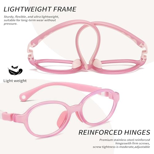 Image of SooGree Blue Light Blocking Glasses for Kids Boys Girls,Computer Screen Gaming TV Phone Glasses Anti Glare & Eye Strain