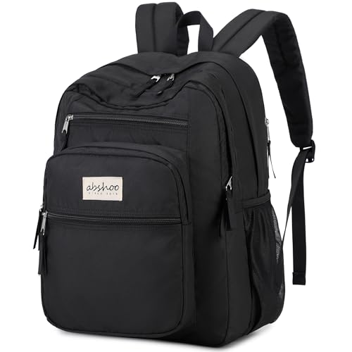 abshoo-32L-Big-Student-Laptop-Backpack-For-College-Men-Women-Middle-High-School-Teen-Bookbag-Travel-Backpack-Daypack-Black abshoo 32L Big Student Laptop Backpack For College Men Women Middle High School Teen Bookbag Travel Backpack Daypack (Black) - Image 1
