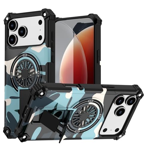 Coque iPhone 16e bleu clair-camouflage idéale pour les loisirs extérieurs
