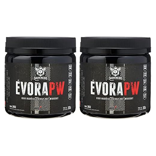 Kit 2x Pre Treino Evora Pw Darkness 300g Integralmedica (Limão)