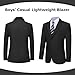 Lightweight Blazer for Kids Boy Black Casual Linen Jacket Suit Blazers for Boys Teen Fashion Uniform for Wedding Party 16