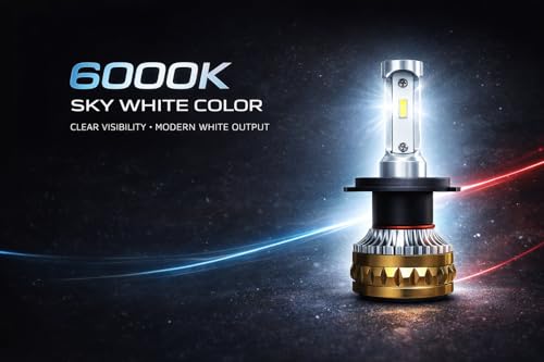 Image of ARZN H4 LED Headlight Bulb 80W AC /DC 6000K Sky White | Canbus | Plug & Play | Cooling Fan | Luma-Beam Technology | for Bike & Car