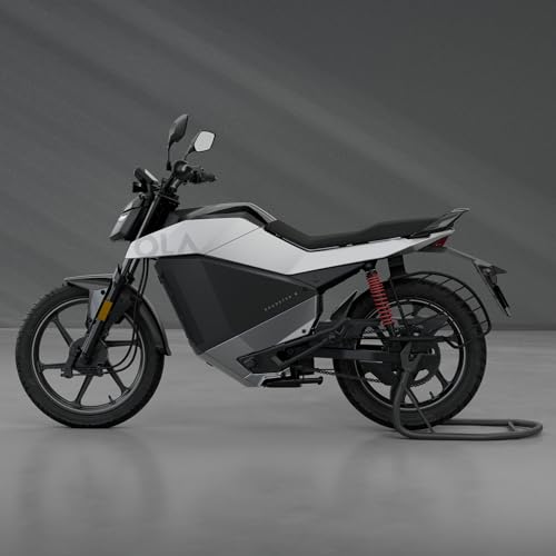 Image of OLA Roadster X (2.5 Kwh) High Speed Electric Bike with charger - Ceramic white - Ex-Showroom
