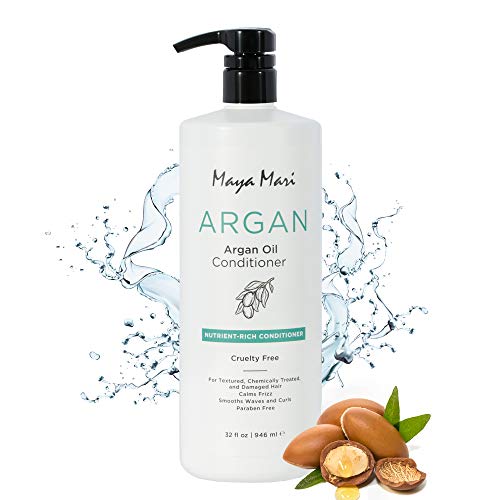Maya Mari Hydrating Argan Oil Conditioner – Rich in Nutrients, Restores Moisture & Shine, 32 oz