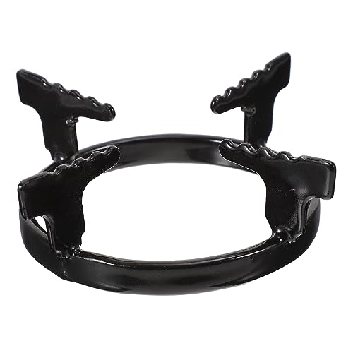 OKUMEYR 1Pc Pot Stand for Gas Stoves Pot Rack for Home Restaurant Use Kitchen Accessory for Coffee Makers Camping Stoves Black