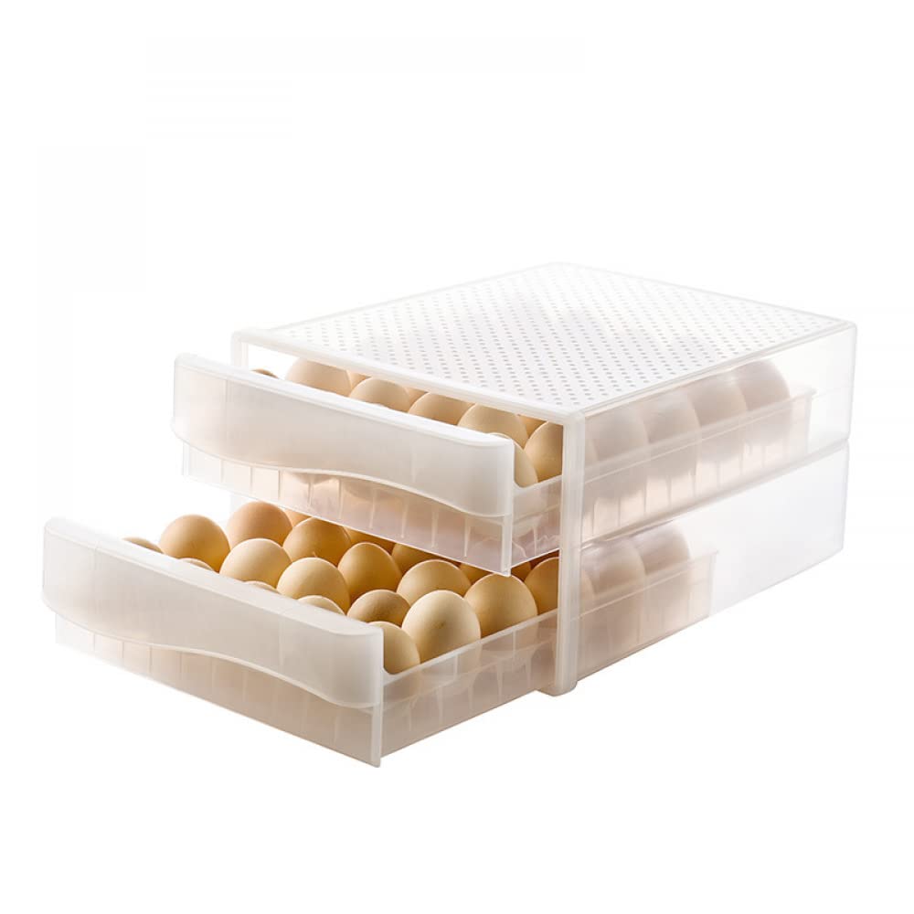 YXSH Refrigerador De Gran Capacidad Rejilla para Huevos Refrigerador Refrigerado para Huevos Caja De Conservación De Huevos Recipiente De Almacenamiento De Huevos De Varias Capas