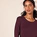 Amazon Essentials Women's Regular-Fit Long-Sleeve Crewneck T-Shirt (Available in Plus Size), Burgundy, Large