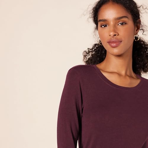 Image of Amazon Essentials Women's Regular-Fit Long-Sleeve Crewneck T-Shirt (Available in Plus Size)