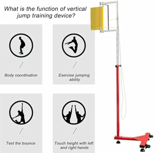Probador de salto vertical regulable de 1,4 a 2,8 m con soporte terrestre estable 3