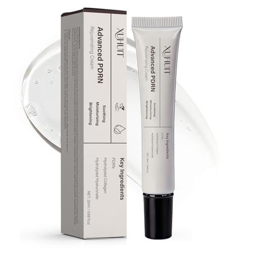XUHUIT Advanced PDRN Rejuvenating Cream | High-Purity Salmon DNA PDRN (1200ppm) | Lightweight Gel Moisturizer for Age-Supportive Comfort | Inspired Formula, 0.7 Fl Oz (1)