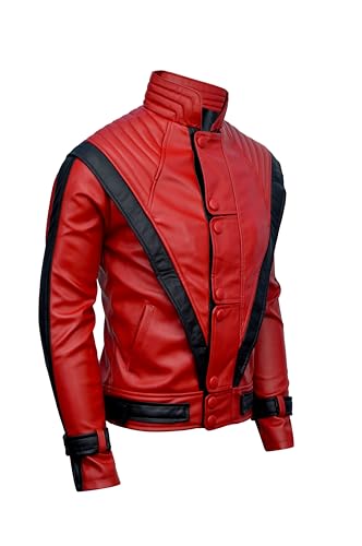 Party&Dance wear - Red & Black leather Jacket - FAUX Leather - Singer Cosplay