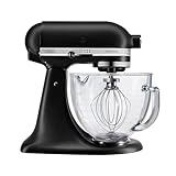 KitchenAid Artisan Mixer 4.8L Matte Black With Glass Bowl (5KSM156BBM)
