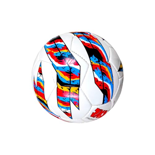 Image of SBG Football for All Ages, 32 Pannel Football, Hand Stitched for Soft and Wet Grounds, Match Ball,Size-5 (Premuim PU, White)