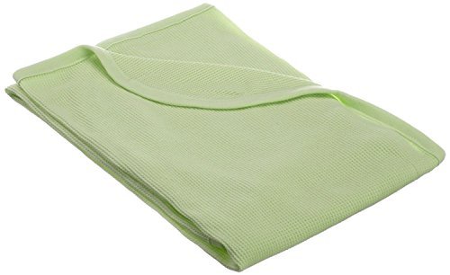 Image of TL Care 100% Cotton Thermal Waffle Swaddle Blanket, Soft, Breathable & Stretchy, Celery, 30" x 40" for Boys and Girls, Perfect for Swaddling, Travel and Gifting