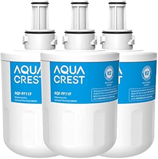 AQUA CREST DA29-00003F Fridge Water Filter, Compatible with Samsung Aqua Pure Plus DA29-00003F, HAFIN1, DA29-00003A, DA29-00003B, DA29-00003A-B, DA61-00159A, DA97-06317A (3)
