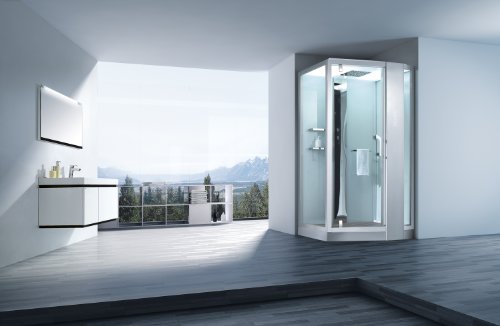 Dampfdusche Pisa Weiß Dampf Dusche, Duschkabine, Dampfbad, Duschtempel, Duschkabinett