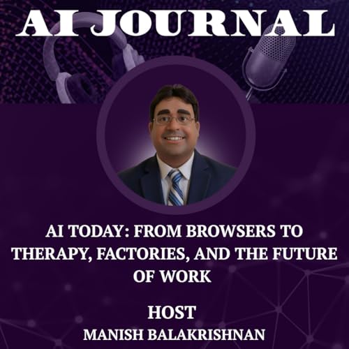 Page de couverture de AI Today: From Browsers to Therapy, Factories, and the Future of Work