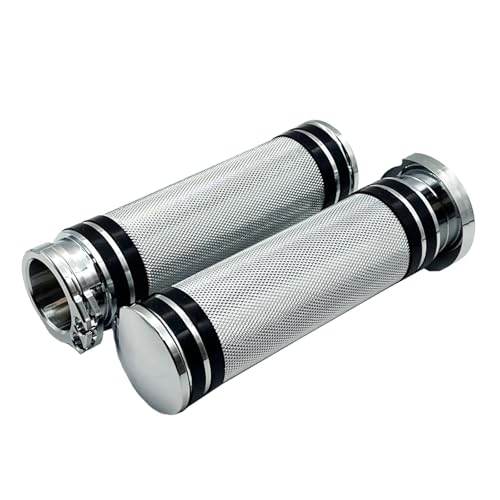 Poignée moto 1 pouce anti-vibration en alu noir pour Touring et Softail