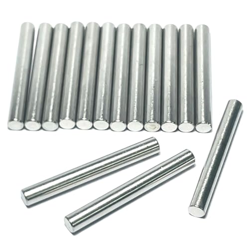 ZDingTech 15pcs 6mm x 50mm Dowel Pins Metal Dowel pins M6 6mm Shelf Pegs,Support Shelves,6mm x 50mm Metal Rod.304 Stainless Steel Wood Bunk Bed pegs