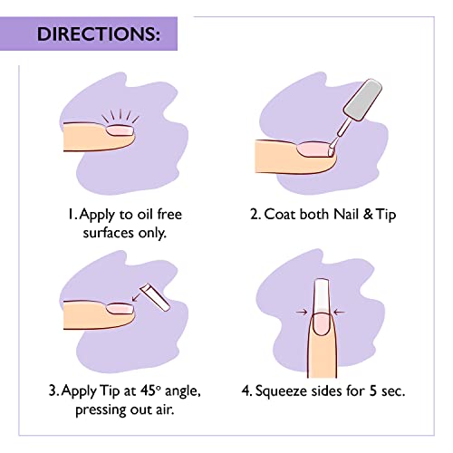 Brush On Nail Glue For Press On Nails, Extra Strong Nail Glue For Acrylic Nails, Waterproof Nail Glue For Fake Nails Long Lasting Nail Bond, Professional Nail Glue For Nail Tips (8Ml), 0.27 Fl Oz #TOP2