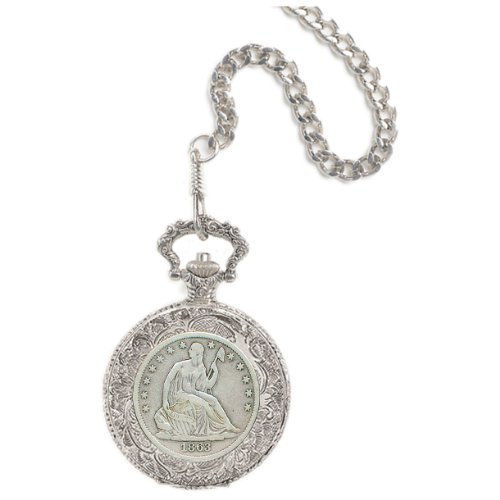 Seated Liberty Half Dollar Pocket Watch #TOP7
