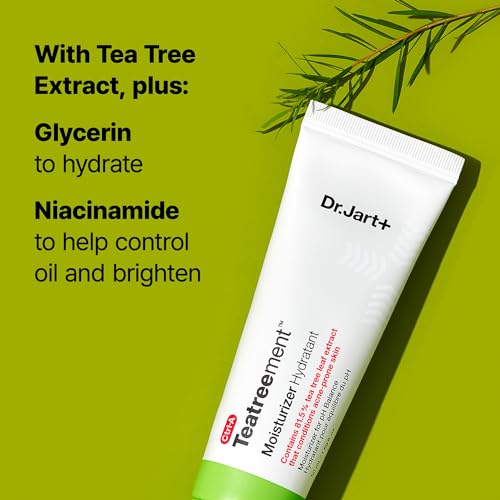 Dr.Jart+ Teatreement Face Moisturizer for Oily Skin with Niacinamide and Glycerin | Korean Skin Care, 1.69 Fl Oz