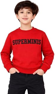 superminis Boys Cotton Blend Printed Sweatshirt Full Sleeves Pullover Winter Wear Price In India