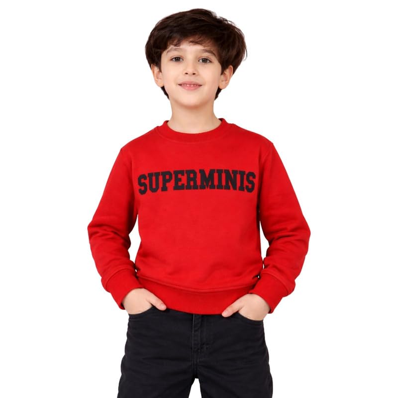 superminis Boys Cotton Blend Printed Sweatshirt Full Sleeves Pullover Winter Wear - Review, Price and Buying Guide