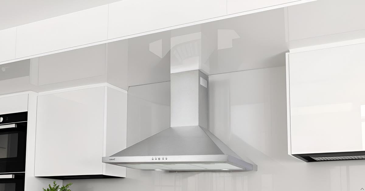 CATA Beta Pro 9000 X Campana Extractora Decorativa Trapezoidal de 90 cm, 979 m³/h, Panel Electrónico Digital, 3 Potencias, Iluminación LED, Clase A,Acero Inoxidable