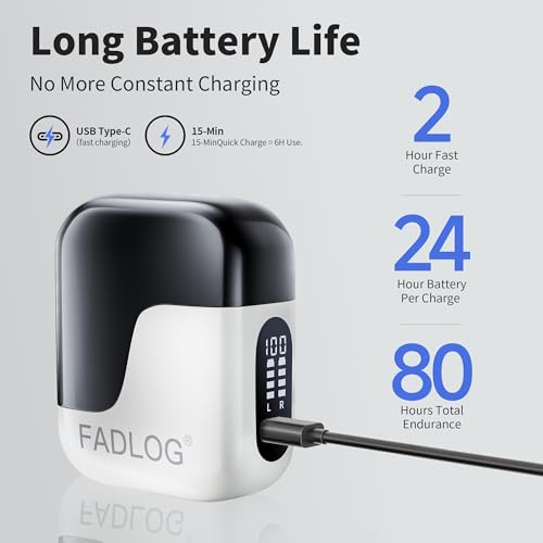 Image of Hearing Aids for Seniors with Noise Cancelling - FDA Registered Invisible Hearing amplifiers,3 Modes,60hrs Chargingcase,Lightweight Amplifier for Elderly Men and Women