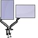 Invision Supporto Monitor Doppio - Ergonomico Altezza Regolabile (Assistenza Gas) per Schermi 17 a 27 Pollici - Inclinazione e Girevole VESA 75x75mm e 100x100mm Peso 2-6,5 kg (MX300)