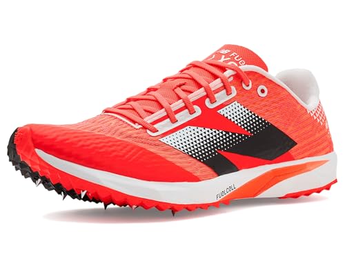 New Balance ���j�Z�b�N�X ��l�p FuelCell Xc7 V5 �N���X�g���[�i�[�V���[�Y, �ً}���b�h/�u���b�N/�z���C�g, 11.5 Wide Women/10 Men