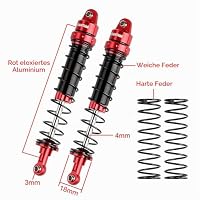 INJORA RC Stoßdämpfer Set 4pcs für 1/10 RC Crawler Axial SCX10 TRX-4 D90 – Ansicht 5