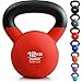 Core Balance 12kg Kettlebell Weight Cast Iron Neoprene Coated Heavy Duty Strength Training (Red)
